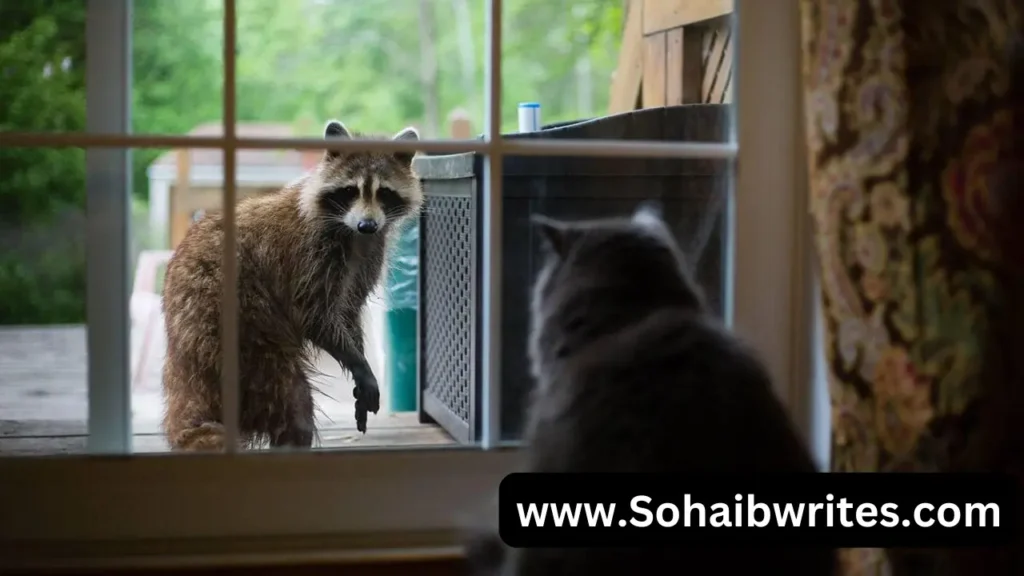 do raccoons attack house cats