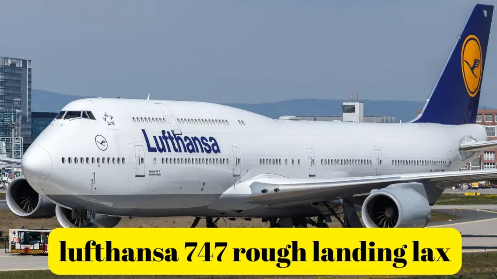 lufthansa 747 rough landing lax